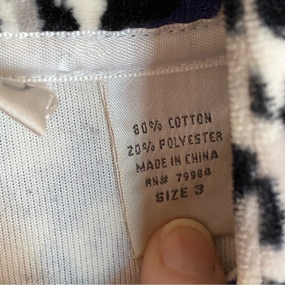 Chicos Zenergy Velvet Animal Print Zip Jacket Blue Animal Print Long Sleeve Sz 3 - Picture 4 of 7